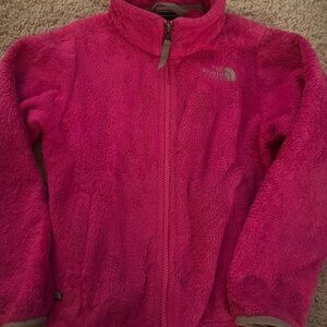 The North Face Girl’s Vibrant Pink Fleece Jacket